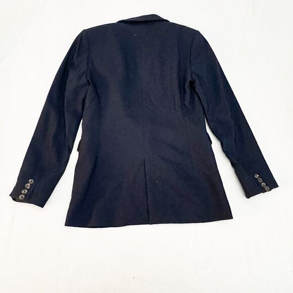Massimo Dutti Navy Blue Wool One Button Blazer Model 6011 Size 36 - Picture 6 of 6